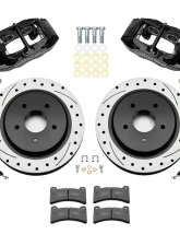 Wilwood DPC56 Rear Replacement 12.01" Drilled & Slotted Rotors & Black Caliper Chevrolet Corvete 2005-2013                                     - 140-17672-D - Image 2