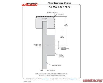 Wilwood 14" Drilled & Slotted Rotors Black Calipers Aero4 Rear Parking Big Brake Kit - 140-17673-D