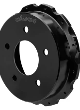Wilwood 14" Drilled & Slotted Rotors Black Calipers Aero4 Rear Parking Big Brake Kit                                     - 140-17673-D - Image 8