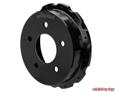 Wilwood 14" Drilled & Slotted Rotors Black Calipers Aero4 Rear Parking Big Brake Kit - 140-17673-D