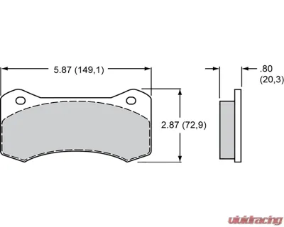 Wilwood Smartpad BP-35 6620 Brake Pads - 150-35-6620K