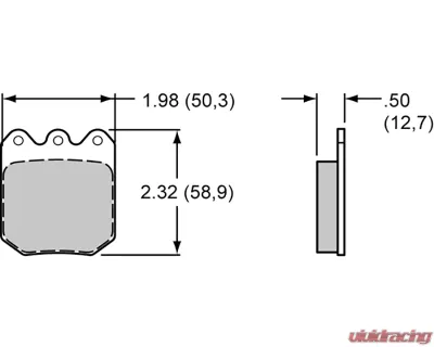 Wilwood Smartpad BP-35 6812 Brake Pads - 150-35-6812K