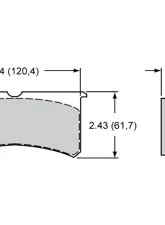 Wilwood Smartpad BP-35 7416 Brake Pads                                     - 150-35-7416K - Image 2