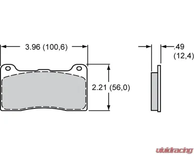 Wilwood Smartpad BP-35 7812 Brake Pads - 150-35-7812K