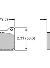 Wilwood Smartpad BP-35 7912 Brake Pads                                     - 150-35-7912K - Image 2