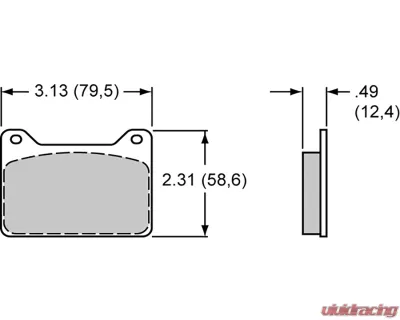 Wilwood Smartpad BP-35 7912 Brake Pads - 150-35-7912K