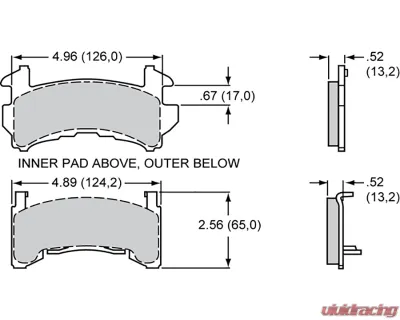 Wilwood Smartpad BP-35 D154 Brake Pads - 150-35-D154K
