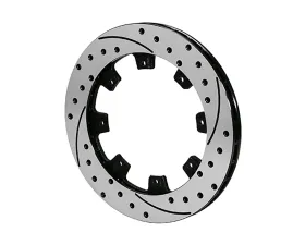 WIlwood L/H Black Electro Coat SRP Drilled & Slotted Performance Rotor