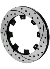 WIlwood R/H Black Electro Coat SRP Drilled & Slotted Performance Rotor                                     - 160-17484-BK - Image 2
