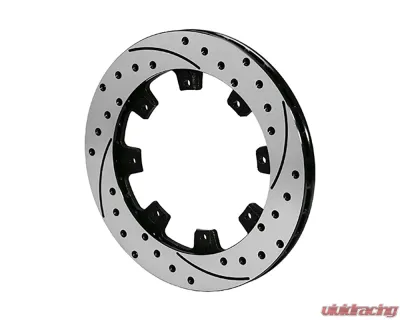 WIlwood R/H Black Electro Coat SRP Drilled & Slotted Performance Rotor - 160-17484-BK