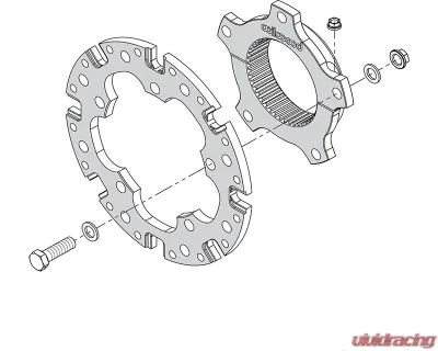 Wilwood 8x7 Dynamic XRZ Sprint Inboard Hub Kit - 270-17649