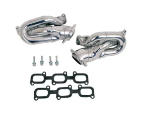 BBK Performance Parts 1-5/8 Shorty Exhaust Headers Polished Silver Ceramic Ford Mustang V6 2011-2017