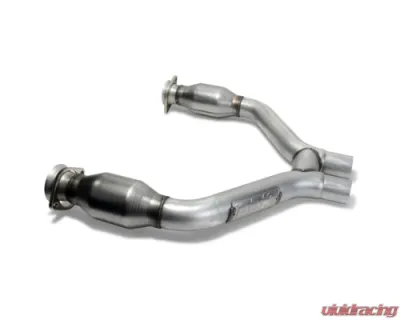 BBK Performance Parts High Flow Catted Short Mid H-Pipe For Long Tubes Ford Mustang V6 2015-2017 - 1465