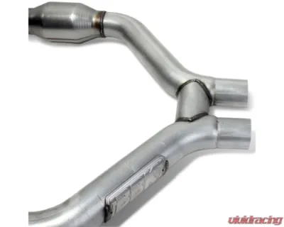 BBK Performance Parts High Flow Catted Short Mid H-Pipe For Long Tubes Ford Mustang V6 2015-2017 - 1465