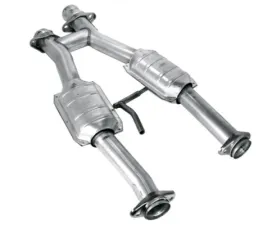 BBK Performance Parts 2-1/2 Inch Short Catted H-Pipe Ford Mustang 5.0L 1979-1993