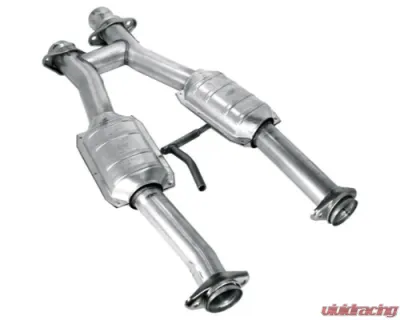 BBK Performance Parts 2-1/2 Inch Short Catted H-Pipe Ford Mustang 5.0L 1979-1993 - 1509