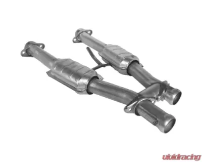 BBK Performance Parts 2-1/2 Inch Short Catted H-Pipe Ford Mustang 5.0L 1979-1993 - 1509