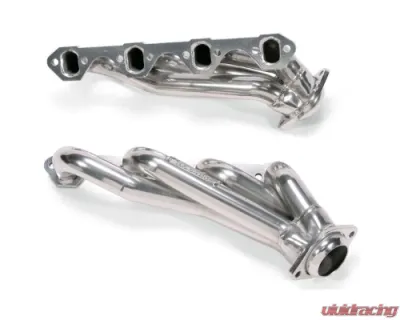 BBK Performance Parts 1-5/8 Shorty Exhaust Headers Polished Silver Ceramic Ford Mustang 5.0L 1986-1993 - 15150