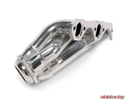 BBK Performance Parts 1-5/8 Shorty Exhaust Headers Polished Silver Ceramic Ford Mustang 5.0L 1986-1993 - 15150