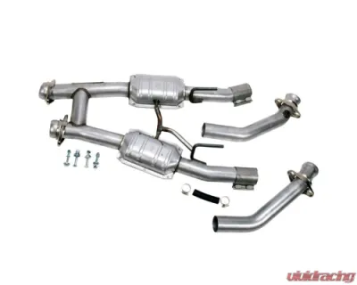 BBK Performance Parts 2-1/2 High Flow Catted H-Pipe Ford Mustang 5.0L 1986-1993 - 1521