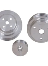 BBK Performance Parts 3 Piece Billet Aluminum Underdrive Pulley Kit Chevrolet GM 5.0 5.7 F Body GM Truck 1985-1987                                     - 1598 - Image 3