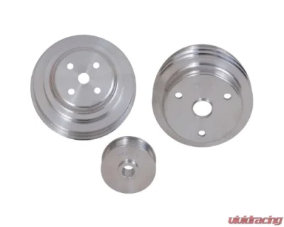 BBK Performance Parts 3 Piece Billet Aluminum Underdrive Pulley Kit Chevrolet GM 5.0 5.7 F Body GM Truck 1985-1987 - 1598