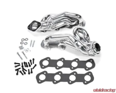 BBK Performance Parts 1-5/8 Shorty Exhaust Headers Polished Silver Ceramic Ford Mustang GT 4.6 1996-2004 - 16150