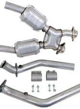 BBK Performance Parts 2-1/2 High Flow Catted X-Pipe Ford Mustang GT 1999-2004                                     - 1670 - Image 2