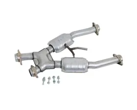 BBK Performance Parts 2-1/2 High Flow Catted Short X-Pipe Ford Mustang GT 1994-1995