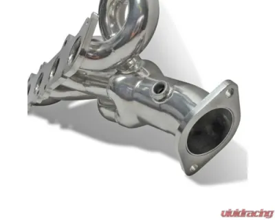 BBK Performance Parts 1-3/4 Shorty Exhaust Headers Polished Silver Ceramic Ford Mustang GT 5.0 2015-2017 - 18480