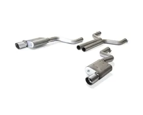 BBK Performance Parts Varitune Complete Cat Back Exhaust Kit With Resonator Delete Pipe Ford Mustang GT 2015-2017