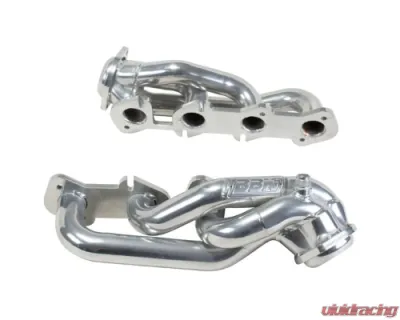 BBK Performance Parts 1-5/8 Shorty Exhaust Headers Polished Silver Ceramic Ford F150 4.6 1997-2003 - 35150