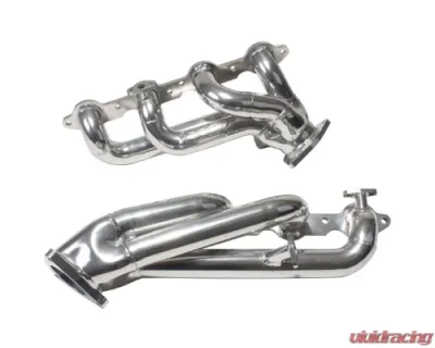 BBK Performance Parts 1-3/4 Shorty Exhaust Headers Polished Silver Ceramic Chevrolet GM Truck SUV 4.8 5.3 1999-2013 - 40050
