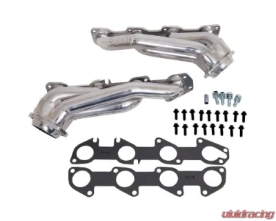 BBK Performance Parts 1-3/4 Shorty Exhaust Headers Polished Silver Ceramic Dodge Charger 300C 5.7 Hemi 2005-2008 - 40120