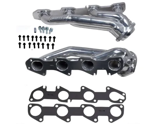 BBK Performance Parts 1-3/4 Shorty Exhaust Headers Polished Silver Ceramic Dodge Challenger Charger 5.7 Hemi 2009-2023 - 40280