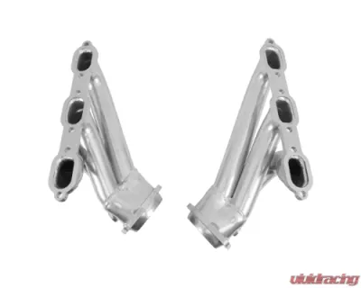 BBK Performance Parts 1-5/8 Shorty Headers - Polished Silver Ceramic Dodge Challenger Charger 300 V6 3.5 2006-2010 - 40400