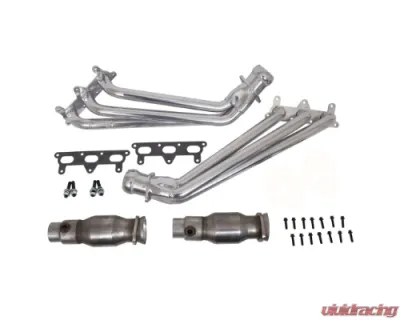 BBK Performance Parts 1-5/8 Long Tube Exhaust Headers With High Flow Cats Polished Silver Ceramic Chevrolet Camaro V6 2010-2011 - 40410