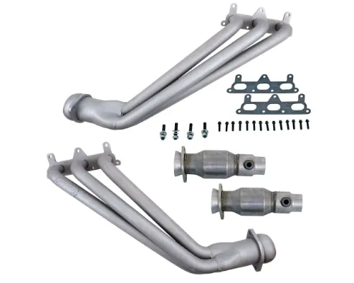 BBK Performance Parts 1-5/8 Long Tube Headers With High Flow Cats Titanium Ceramic Chevrolet Camaro V6 2010-2011 - 4041