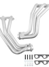 BBK Performance Parts 1-5/8 Long Tube Exhaust Headers With High Flow Cats Polished Silver Ceramic Jeep Wrangler 3.8 2007-2011                                     - 40500 - Image 3