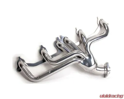 BBK Performance Parts 1-1/2 Shorty Exhaust Header Polished Silver Ceramic Jeep Cherokee Wrangler 4.0 1991-1999 - 40520