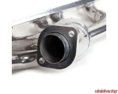 BBK Performance Parts 1-1/2 Shorty Exhaust Header Polished Silver Ceramic Jeep Cherokee Wrangler 4.0 1991-1999 - 40520