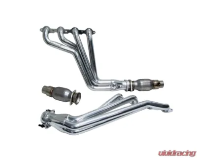 BBK Performance Parts 1-7/8 Long Tube Exhaust Headers With High Flow Cats Polished Silver Ceramic Chevrolet Camaro SS 2010-2015 - 40540