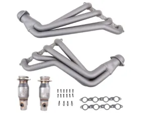 BBK Performance Parts 1-7/8 Long Tube Exhaust Headers With High Flow Cats Titanium Ceramic Chevrolet Camaro SS 2010-2015