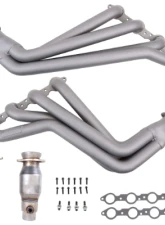 BBK Performance Parts 1-7/8 Long Tube Exhaust Headers With High Flow Cats Titanium Ceramic Chevrolet Camaro SS 2010-2015                                     - 4054 - Image 5