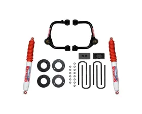 Skyjacker 3 Inch Suspension Lift Kit With Front Strut Spacers Front Upper A-arms Rear Blocks Rear U-bolts & Rear Hydro 7000 Shocks Ford F-150 2021