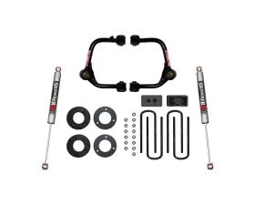 Skyjacker 3 Inch Suspension Lift Kit With Front Strut Spacers Front Upper A-arms Rear Blocks Rear U-bolts & Rear M95 Monotube Shocks Ford F-150 2021