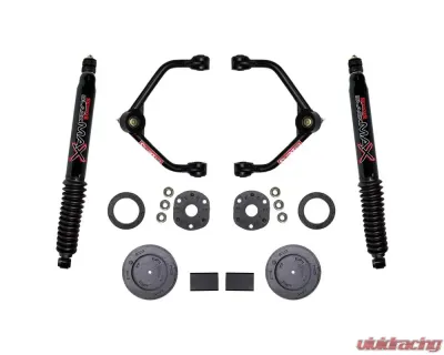 Skyjacker 3 Inch Suspension Lift Kit With Front Strut Spacers Front Upper A-arms Rear Coil Spring Spacers Rear Bump Stop Spacers & Rear Black Max Shocks Ram 1500 2019-2021 - R1930PB