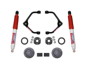 Skyjacker 3 Inch Suspension Lift Kit With Front Strut Spacers Front Upper A-arms Rear Coil Spring Spacers Rear Bump Stop Spacers & Rear Nitro 8000 Shocks Ram 1500 2019-2021