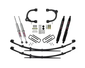 Skyjacker 3 Inch Upper Control Arm Suspension Lift System w/ Front Struts Rear Leaf Springs & Black MAX Shocks Toyota Tacoma 2016-2022