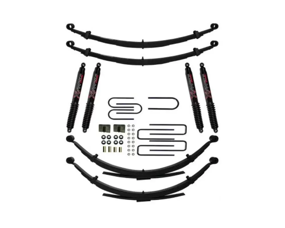 Skyjacker 4inch Suspension Lift System with Black MAX Shocks Chevrolet Blazer | GMC Jimmy 1968-1972 - C240AJKS-B